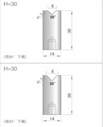 1V螺栓固定式標準下模