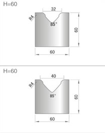 1V厚板折彎標準下模